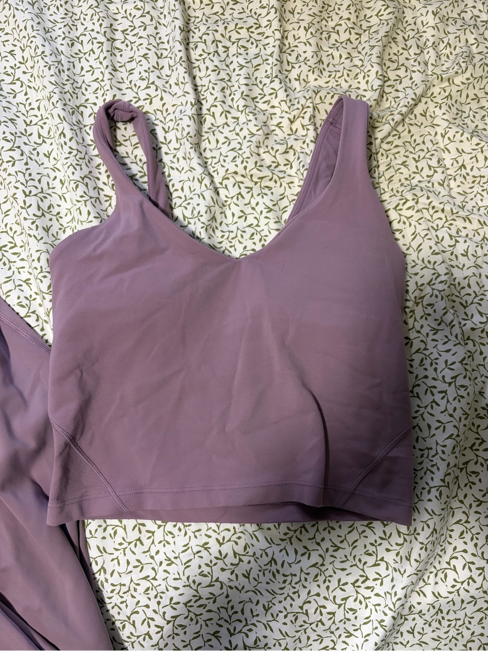 lululemon athletica Light Mauve V‑Neck Supportive Tank